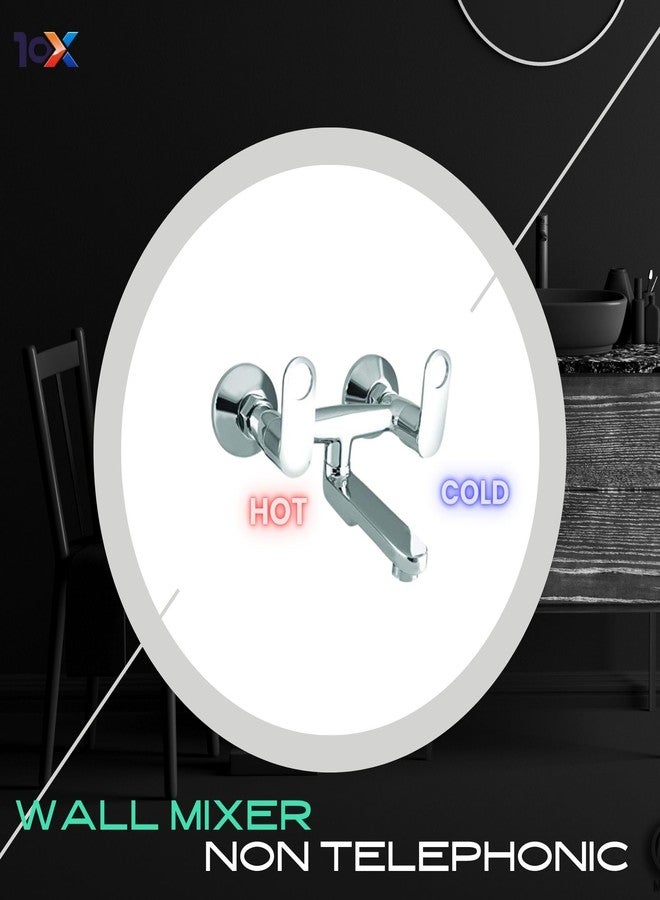 10X Brass Wall Mixer OR-8776 Non-Telephonic for Bathroom/Wall Mount Chrome Plated - Image 2